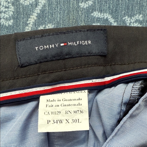 3 pair Tommy Hilfiger Men's Chinos Pants in Black, Gray, and Blue (Lot of 3) - Picture 13 of 14